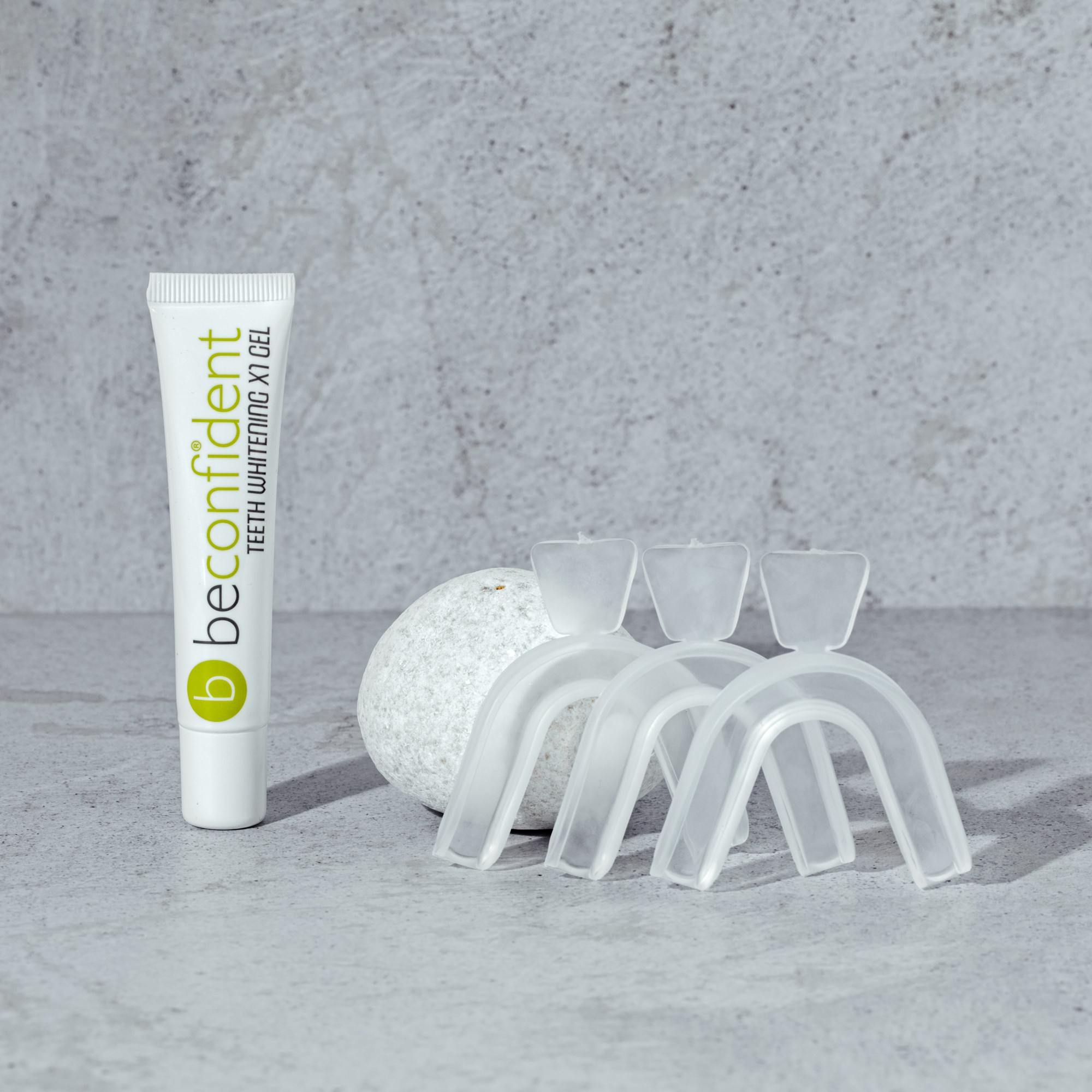 Beconfident X1 gel och formbara skenor, tillverkarens produktbild